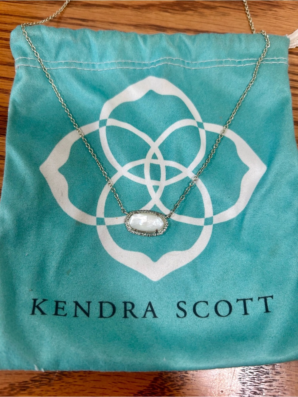 Kendra Scott 14k Gold-Plated & White Mother of Pearl Elisa Pendant Necklace